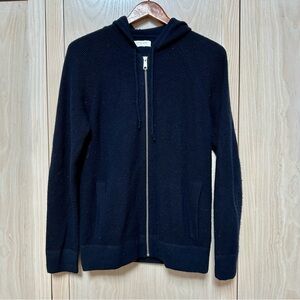 Everlane Waffle Knit Cashmere Full Zip Hoodie M